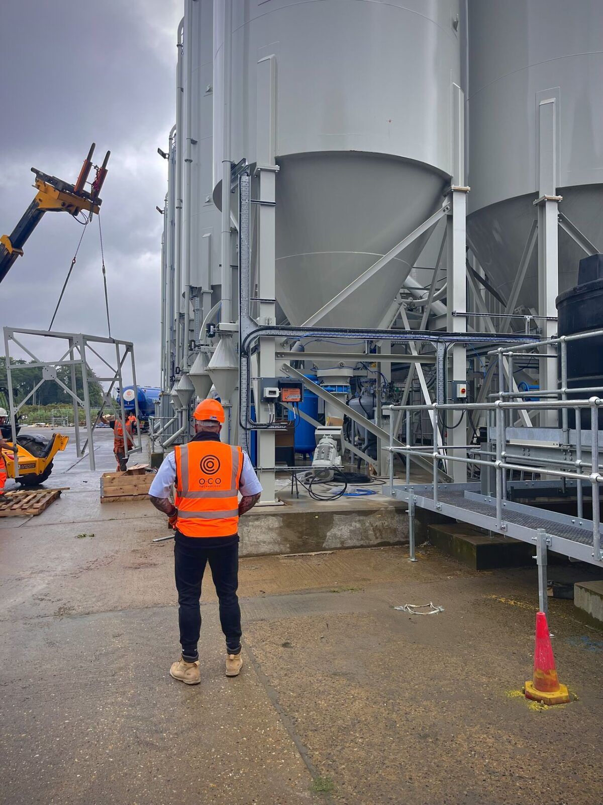 Carbonated aggregate produced at the Leeds carbon mineralization facility